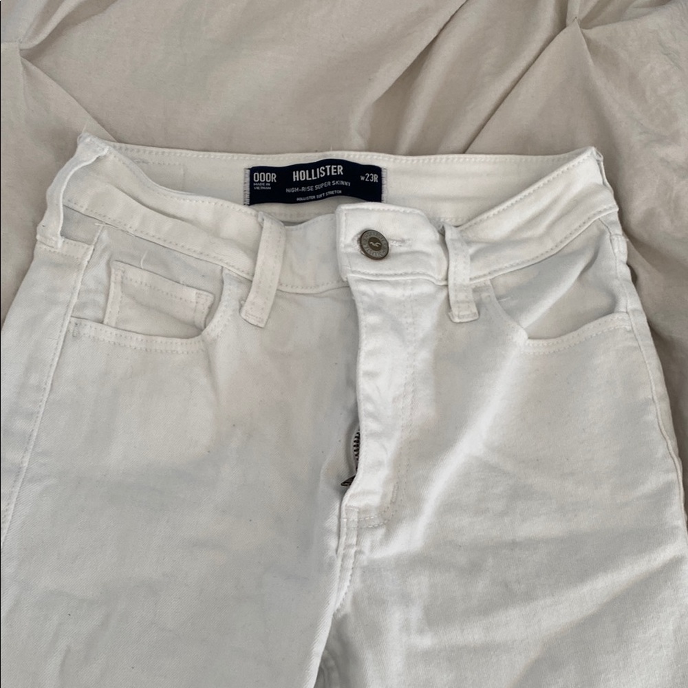 Hollister White High Rise Jeans